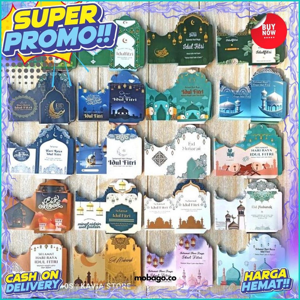 

[500 Lembar ] Amplop Lebaran 2024 Uk "Sedang" Free Plastik Promo