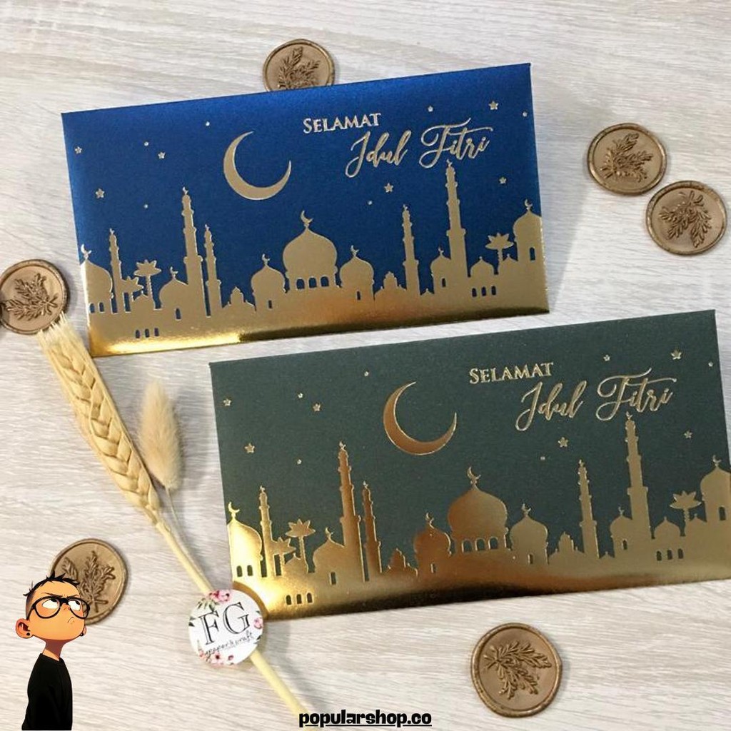 

Amplop Lebaran Idul Fitri Elegant Ramadhan Mosque 5Pcs By Fgpaper Cod