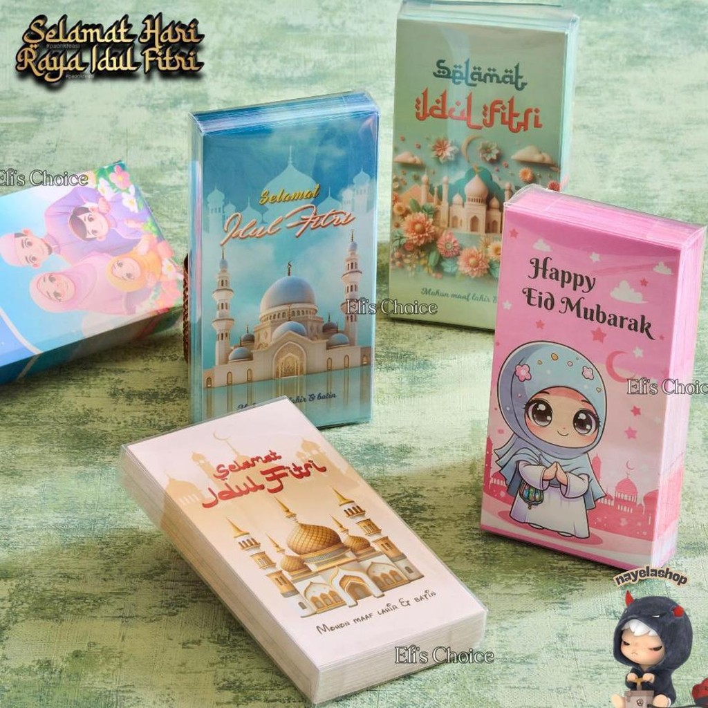 

Amplop Lebaran Jumbo Panjang Isi 50 Lembar Angpao Besar Hari Raya Idul Fitri Kemasan Mika Murah