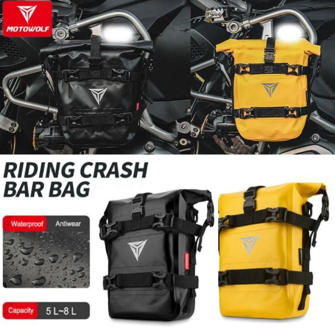 Crashbar Bag Motowolf Tas Side Bag Motor Waterproof Multifungsi