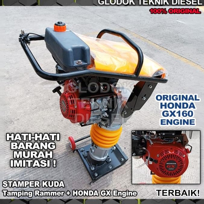 

STAMPER KUDA PLUS HONDA GX 160 PEMADAT TANAH ORIGINAL TERBAIK ORIGINAL DAN TERPERCAYA