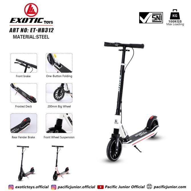 Murah Scooter / Skuter / Otoped Lipat Dewasa Dan Anak Roda Besar