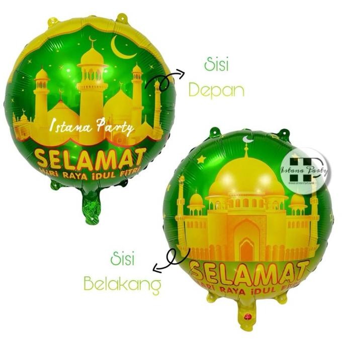 

^^^^^] PACK ISI 50 balon foil bulat idul fitri / balon lebaran