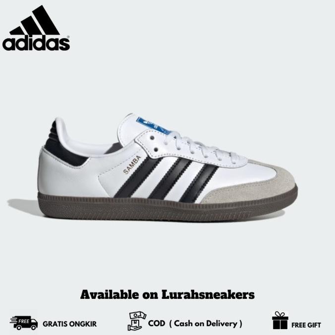 Sepatu Original Adidas Samba Og Classic White Black Terlaris