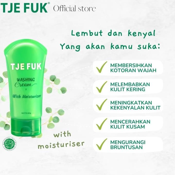 [ Paket ] TJE FUK Washing Cream Scrub & Moisturizer - Cleanser Wajah WS88