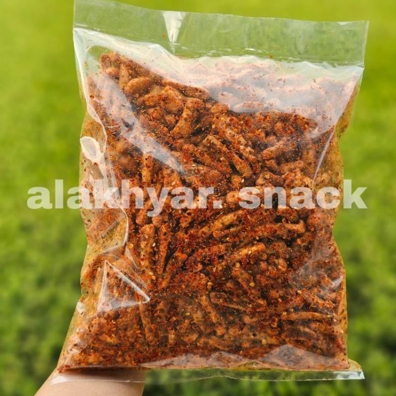 

Basreng Pedas Daun Jeruk viral 1kg Bumbu Melimpah Extra Pedas Daun Jeruk