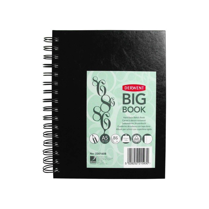 

DERWENT Big Book A5 Hard Back Sketch Book