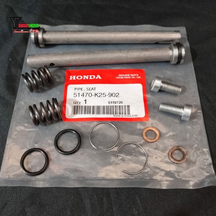 SULING SHOCK ASSY DEPAN PIPA SHOCK BAWAH ASSY ORIGINAL AHM HONDA 5170-K25-902 MADE IN THAILAND, BEAT