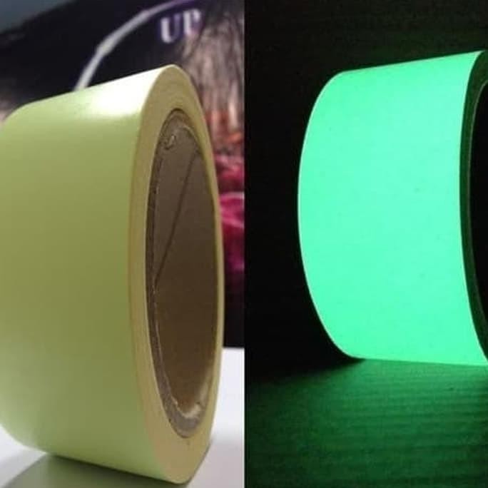 

STIKER STICKER FOSFOR ( GLOW TAPE ) GLOW IN THE DARK - UK 5 CM X 5 M