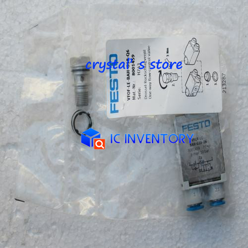 JEHAN 1PCS New FESTO gas fitting VFOF-LE-BAH-G18-Q6 8001459 replace GRXA-HG-1-8-QS-6