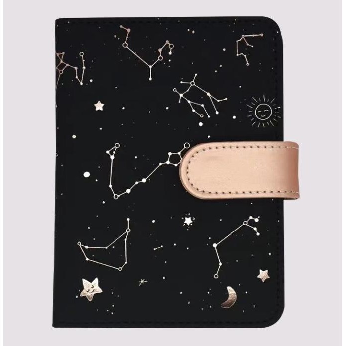 

MAGNETIC NOTEBOOK ZODIAC DIARY PU LEATHER BUKU CATATAN AGENDA 3189