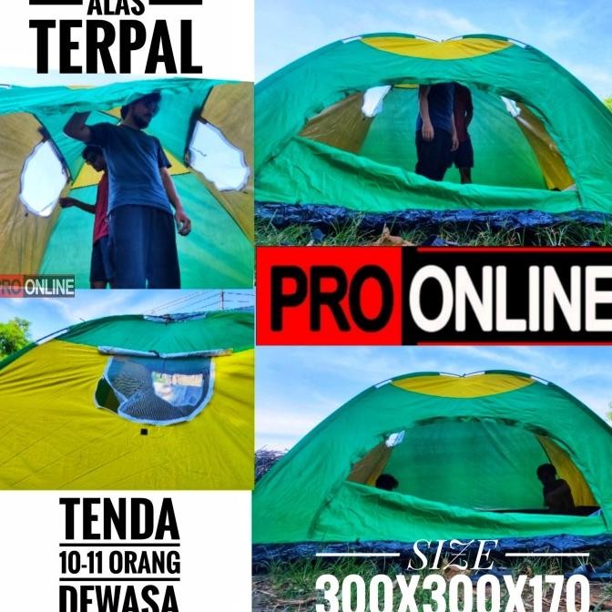 Tenda camping orang 10-11 dewasa - tenda kapasitas 8-9 untuk kemping Terlaris