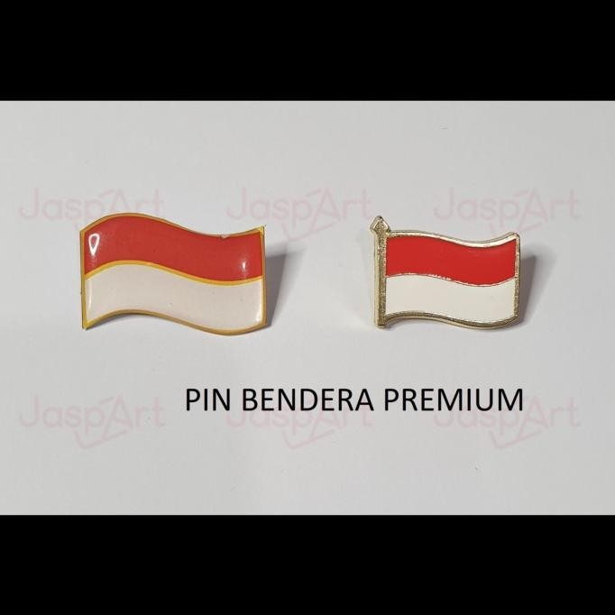 ~~~~~] Pin bendera merah putih Bahan Premium Kuningan