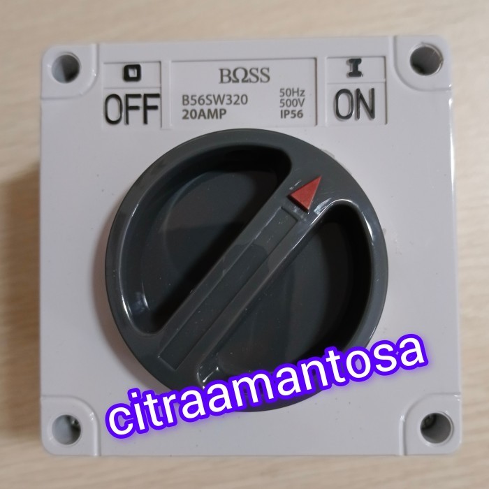 BOSS SWITCHES IP56 B56SW 320 & B56SW 332 Saklar 3 Pole 20A & 32A 500V