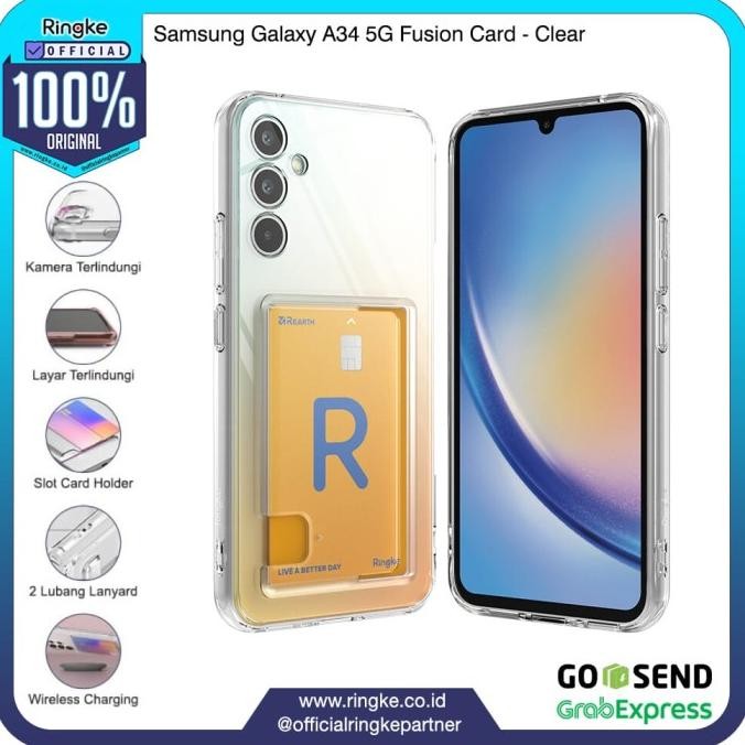

Sale Ringke Samsung A34 5G Fusion Card Clear Casing Softcase Anti Crack