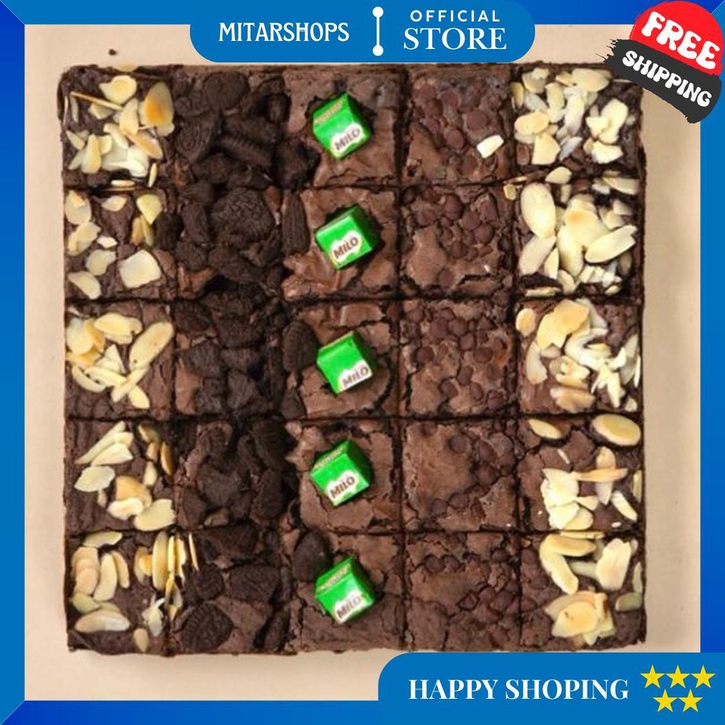 

Dynamite Mix Fudgy Brownies / Brownies Panggang Sekat 25Bites / Brownies / Fudge Brownies By Gustarbrownies D Termurah