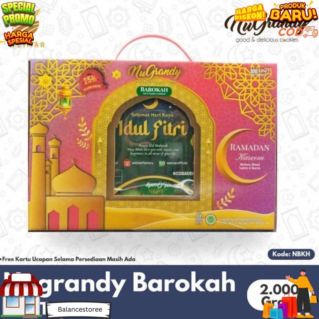 

Nugrandy Paket Kue Kering Lebaran 6 Toples D Termurah