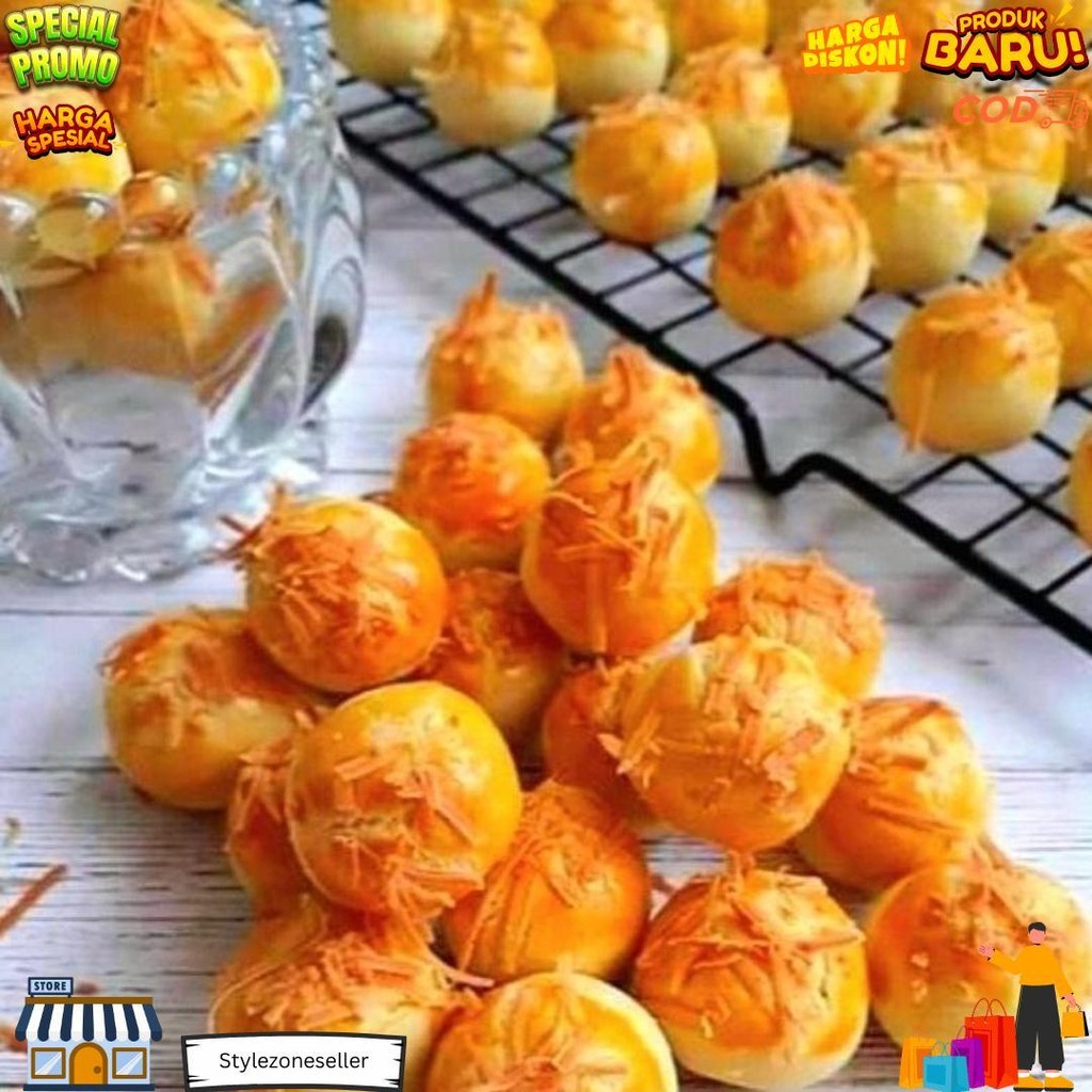 

Kue Kering - Nastar Toping Keju - Toples Kcs 300 Gr - Bisa Cod D Termurah
