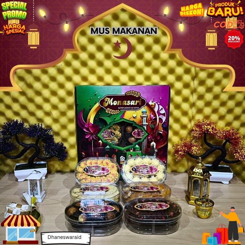 

Paket Kue Kering Lebaran Isi 6 Toples Hampers Kue Kering D Gratis Ongkir