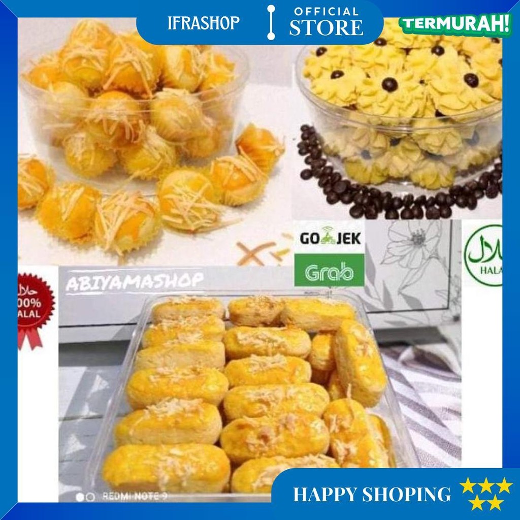 

Aneka Kue Kering Halal | Nastar Lumer | Kastengel | Cemilan Lebaran Bahan Premium D Promo 10.10