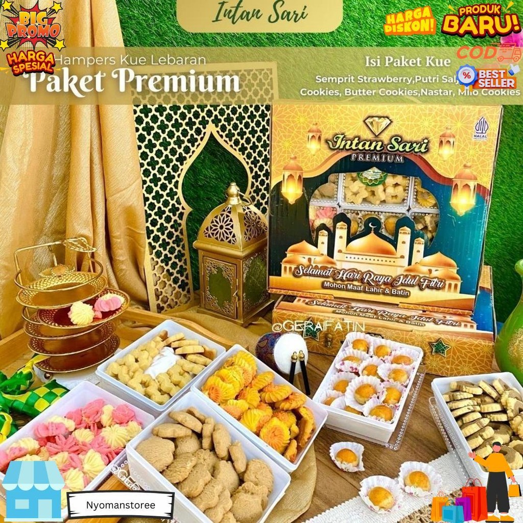 

Kue Lebaran Idul Fitri Paket Ovina Parcel Kue Kering Paket Silver Isi 6 Toples D Sale