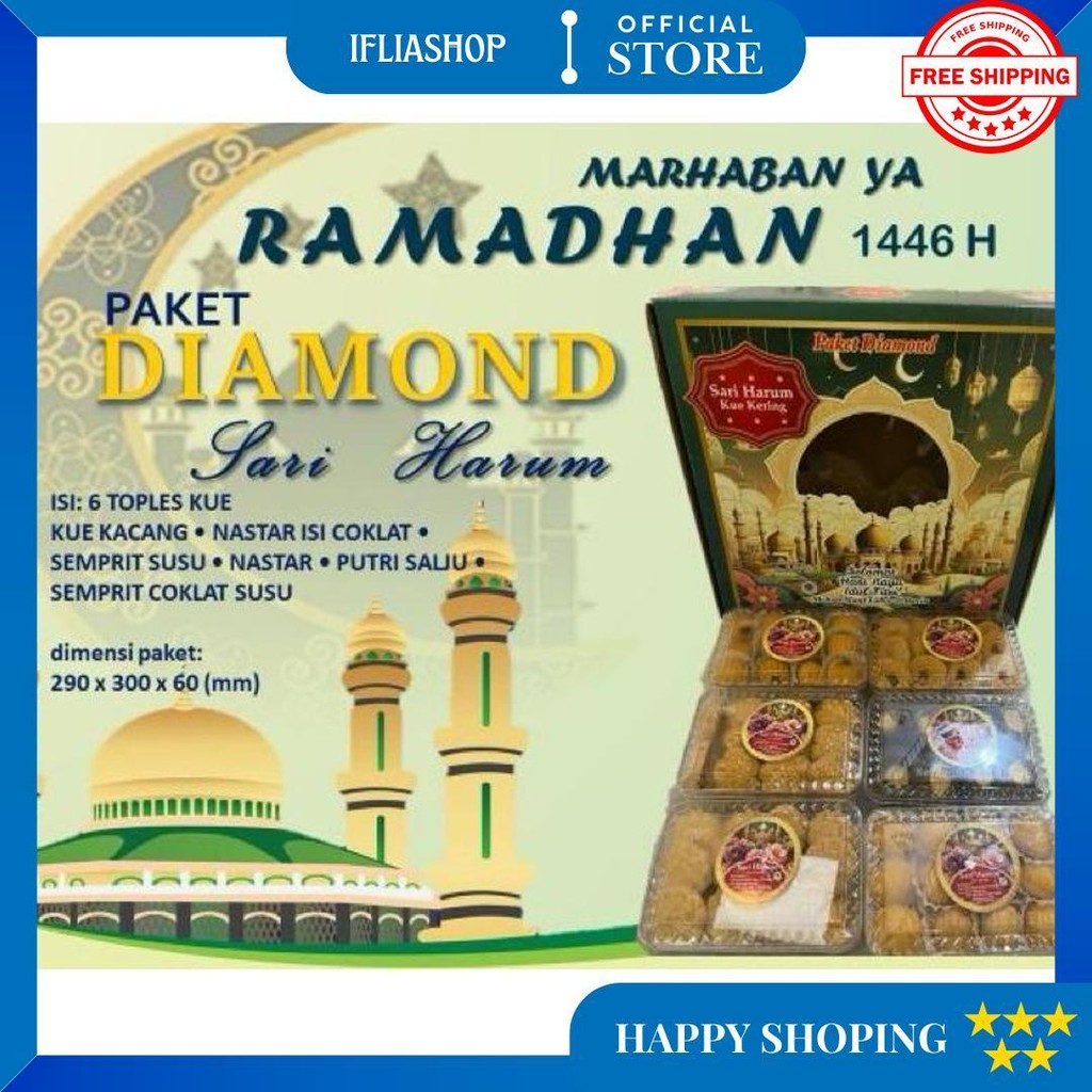 

Sari Harum Diamond - Paket Kue Lebaran - Hampers Idul Fitri D Terlaris