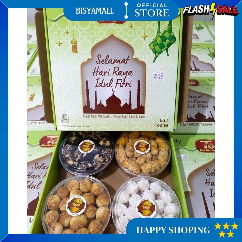 

Top Cookies Paket Isi 4 Kue Kering 250Gram Hampers Paket Lebaran Ramadhan Idul Fitri D Best Seller