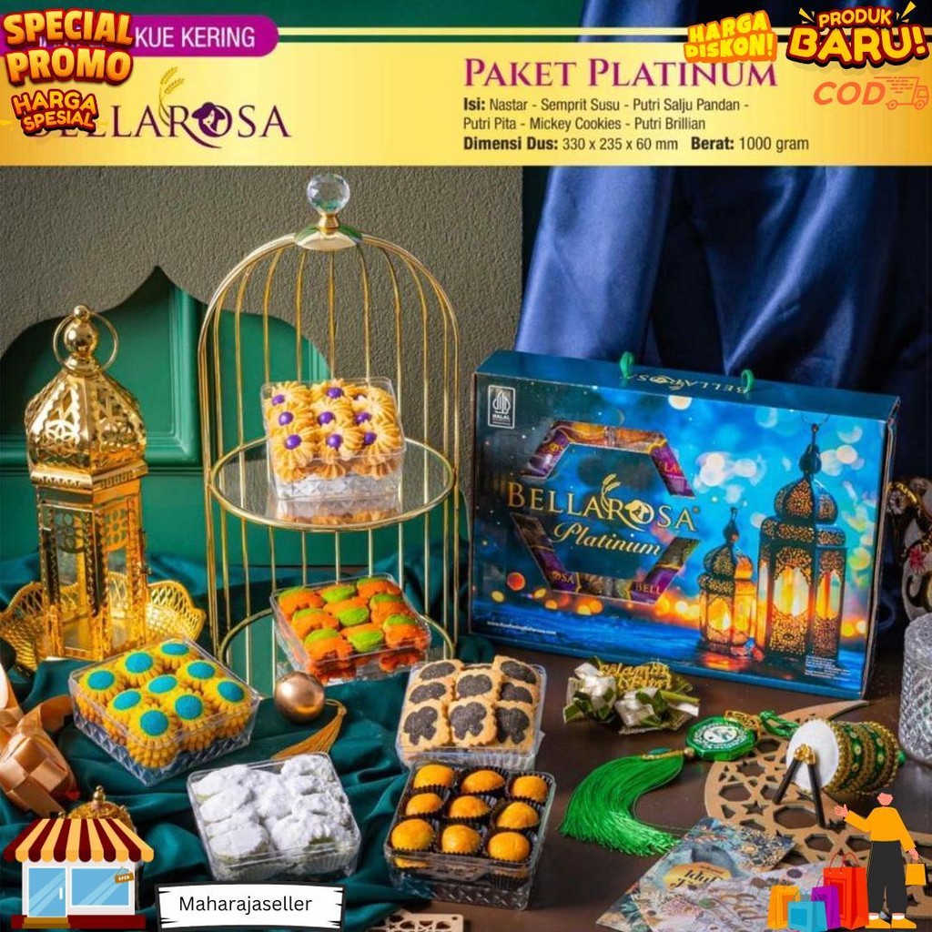

Hampers / Parcel Paket Lebaran Produk Bellarosa Kue Kering D Sale
