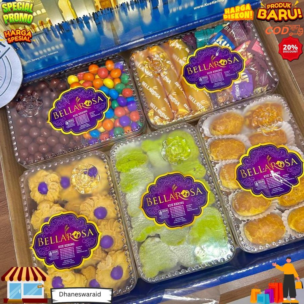 

Paket Kue Kering Lebaran Bellarosa Dante D Promo Puncak