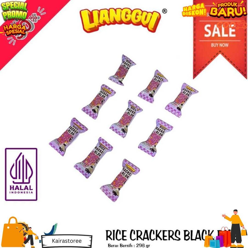 

[ Lianggui ] Jipang Beras I Rice Crackers Blok I Kacang Original | Beras Hitam | Viral Kue Lebaran Best Seller Enak Hampers Lebaran Idul Fitri Jajan Lebaran D Sale