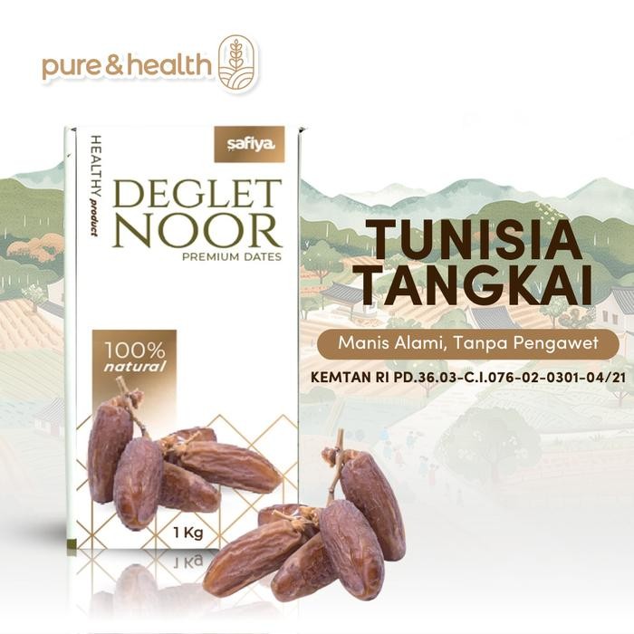 

Kurma Tunisia Tangkai 1 Kg Safiya - Kenyal dan Tahan Lama