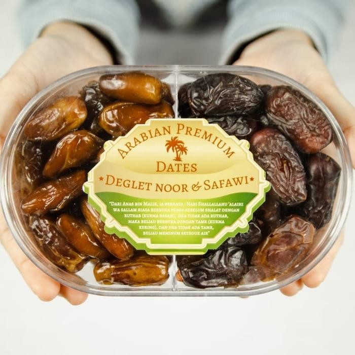 

Kurma 2 IN 1 Premium ( kurma Deglet Noor, kurma Lulu ) Makanan Kering