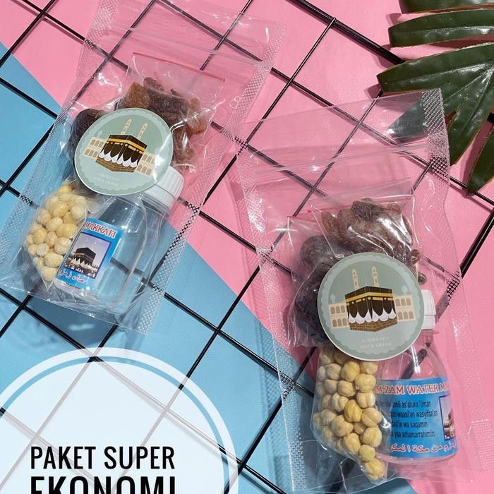 

25 Paket Ekonomi Oleh Oleh Umroh Haji Bingkisan Baitullah Makkah Kakbah Medinah Kurma Kismis Coklat