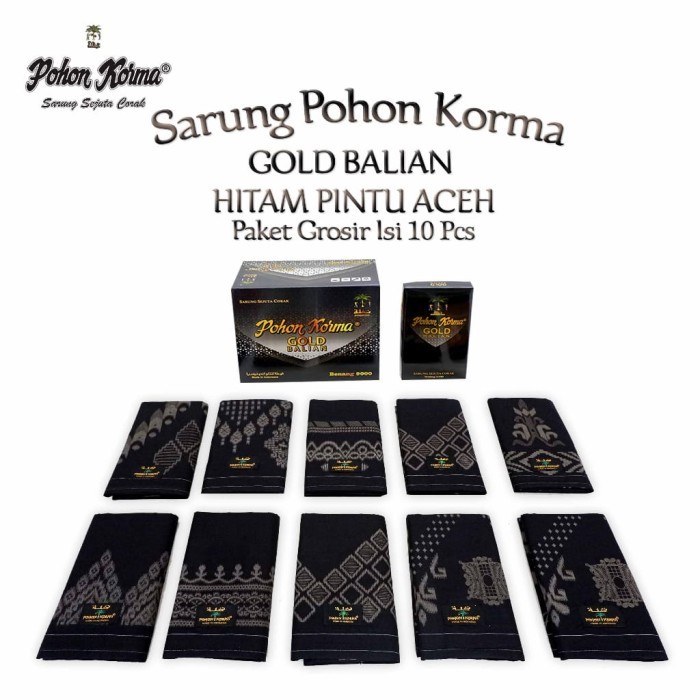 

Sarung pohon kurma gold isi 15 psc