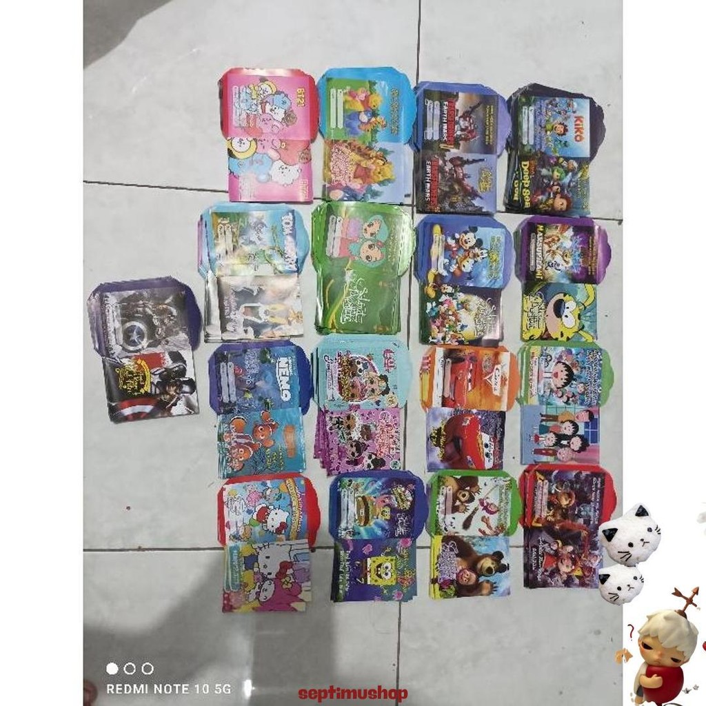 

500 Lembar Amplop Lebaran Karakter Islami Kartun/ Amplop Lebaran Karakter /Amplop Lebaran Medium Promo