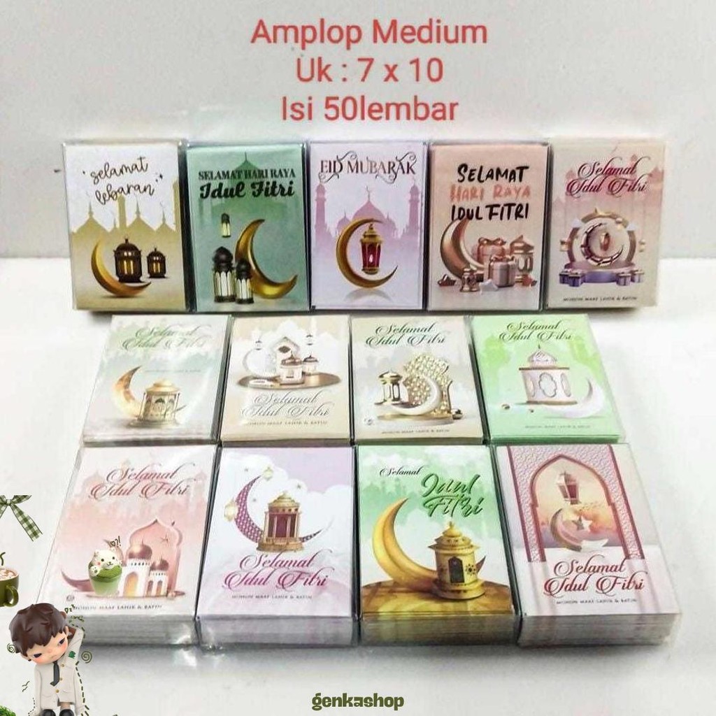 

Amplop Lebaran Hari Raya / Amplop Idul Fitri Mika Isi 50 Lembar Murah Cod