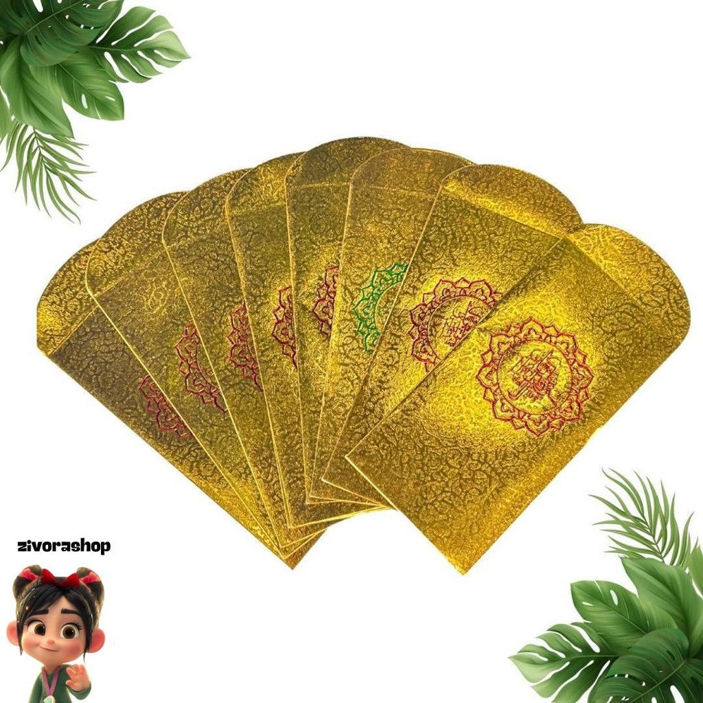 

(10 Lembar) Amplop Sultan Mengkilat Gold Isi 10 Lembar Panjang Besar Untuk Angpao Lebaran Hari Raya Idul Fitri Cod