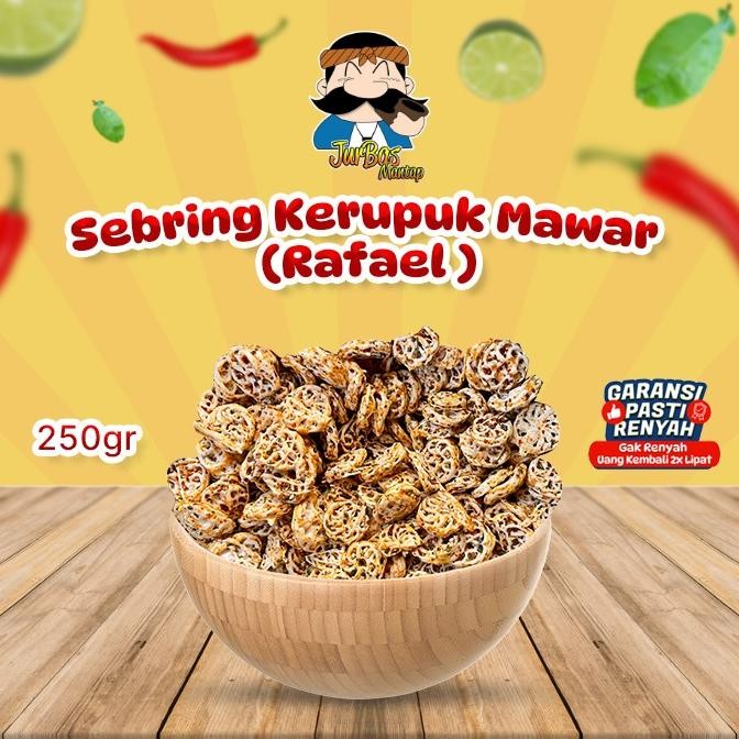 

Sebring Kerupuk Mawar 250 gram Pedas Jeruk (rafael)
