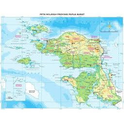 

Peta Papua Barat ukuran 72 x 102