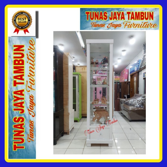 LEMARI PAJANGAN HIAS 1PINTU, LEMARI PAJANGAN KACA 1PINTU, LEMARI HIAS