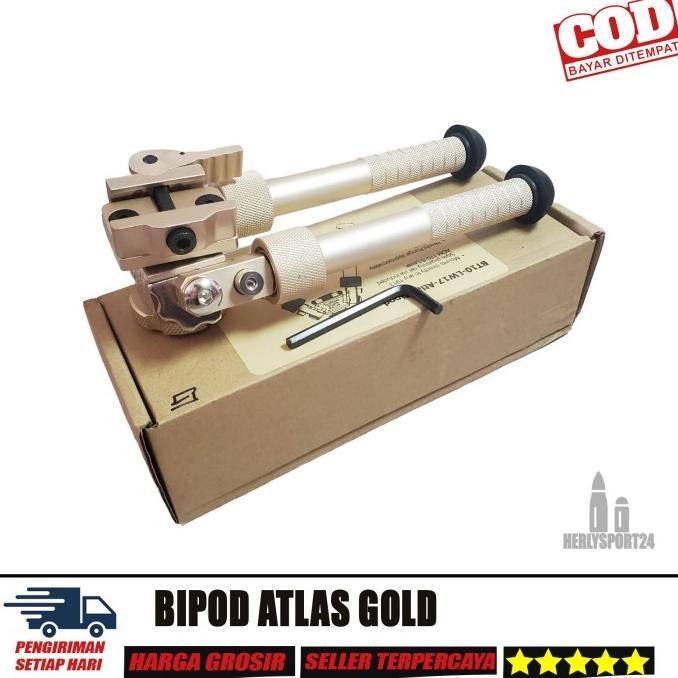 BIPOD ATLAS GOLD PLUS RAIL PICATINY BIPOD ATLAS GOLD GRADE A IMPORT