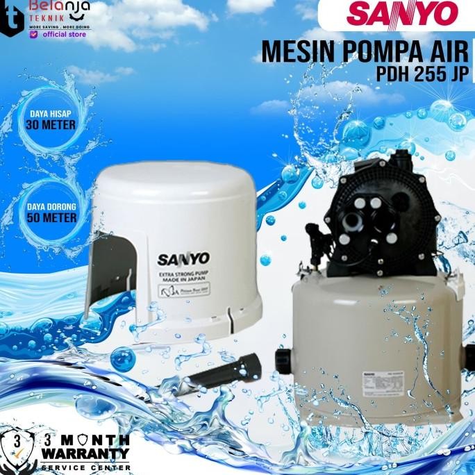 Mesin Pompa Air - Jet Pump Sanyo - PDH 255 JP - 30 Meter