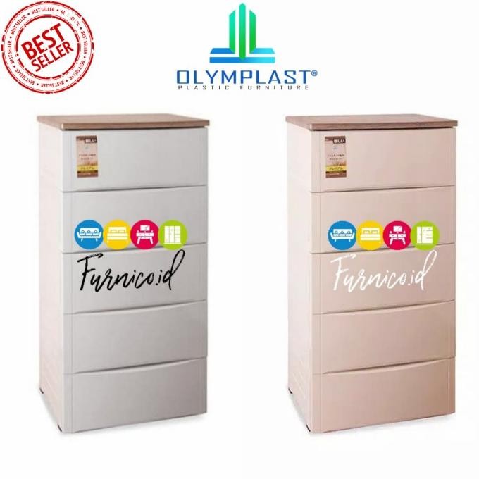 olymplast drawer 5 susun | lemari plastik laci 5 | ODC M 05 DIY