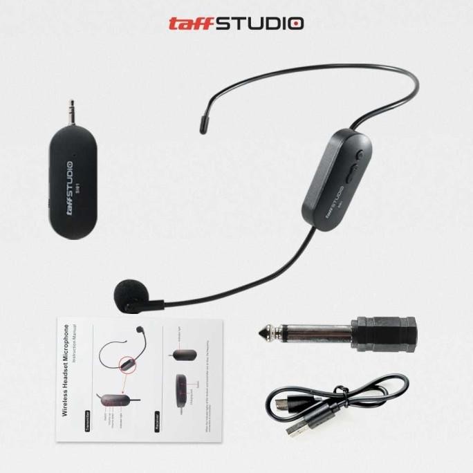 Mic Wireless 2.4G Bluetooth Microphone Bando Call Center Rechargeable