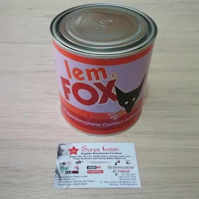 

Lem fox 600 gr kemasan ekonomis daya rekat Kuat