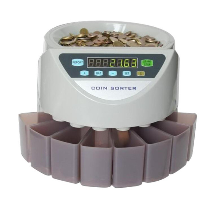 RAW 220V Mixed Coin Value Sorter Euro Peso Singapore Dollar ringgit British Pound, Japanese Yen,Coin