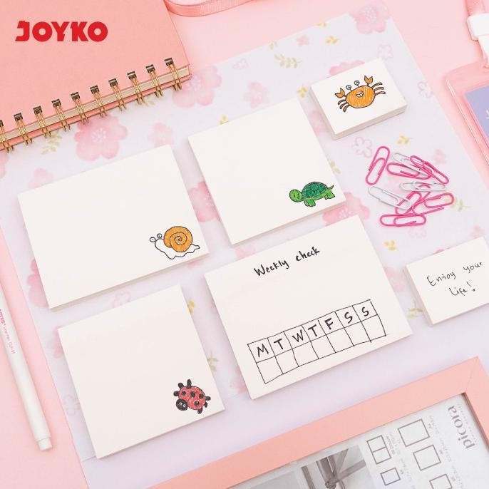 

Joyko Memo Stick Sticky Notes WHITE / Kertas Memo Joyko Tempel Catatan Note PUTIH