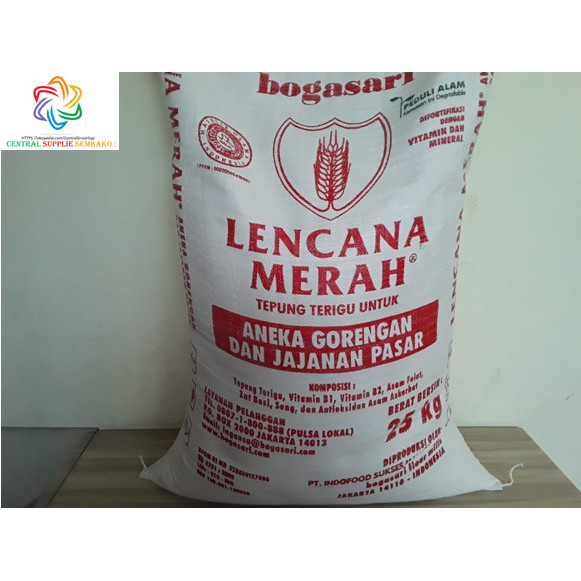 

Tepung Terigu Lencana Merah [25 kg /1 karung ]