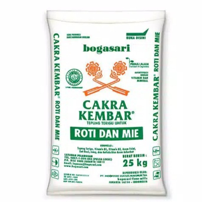 

Terigu cakra 25 Kg