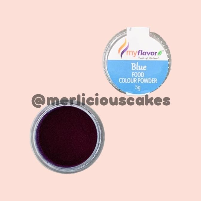 

(:(:(:(] Blue Food Colour Powder My Flavor Pewarna Makanan Bubuk 5 Gram